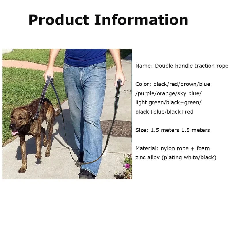 Dog Leashes Double handle